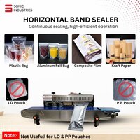 Continuous Band Sealing Machine Horizontal Stainsteel body