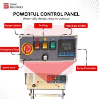 Vertical Continous band  Sealing Machine Stainless steel body 3kg  Top model (Heavy duty)