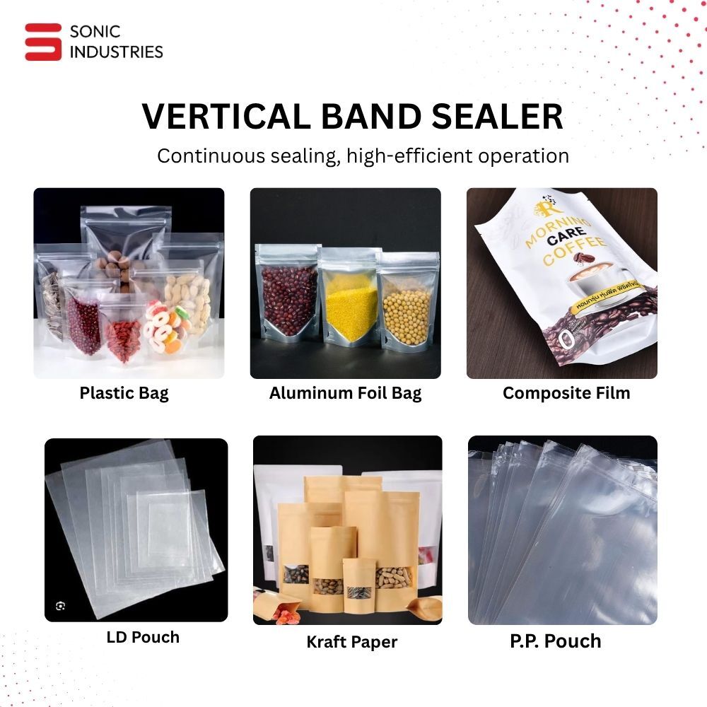 Vertical Continous band  Sealing Machine Stainless steel body 3kg  Top model (Heavy duty)