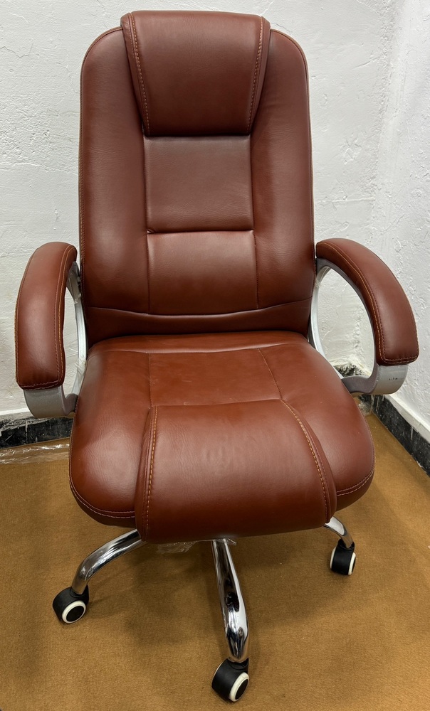 Brown Leather Office Chair - Color: Different Available