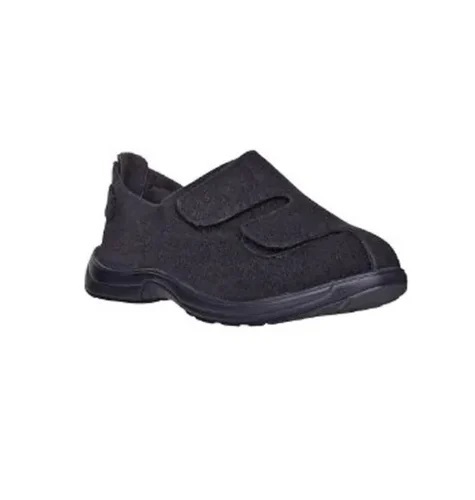 Mens Pu Diabetic Shoes - Color: Black