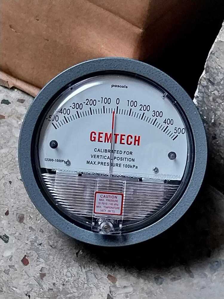 GEMTECH Differential Pressure Gauge Distributor For Beawar Rajasthan