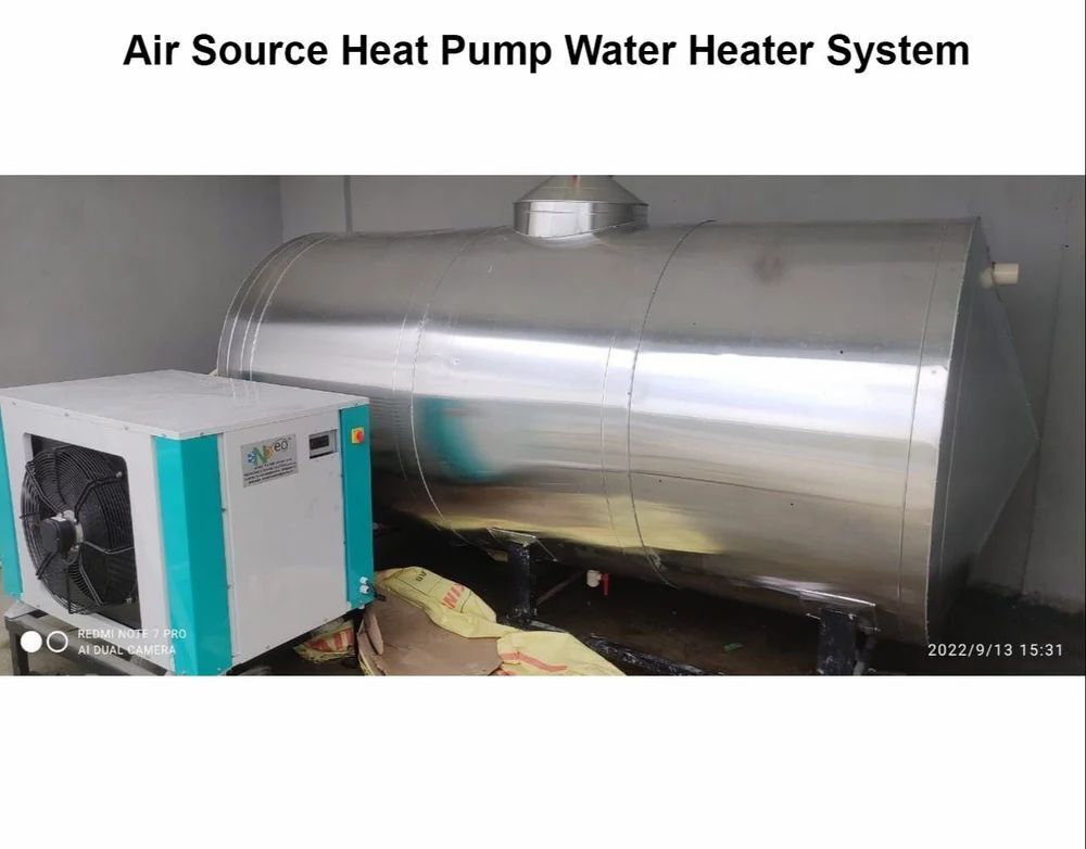 Air Source Heat Pump - Color: White And Green