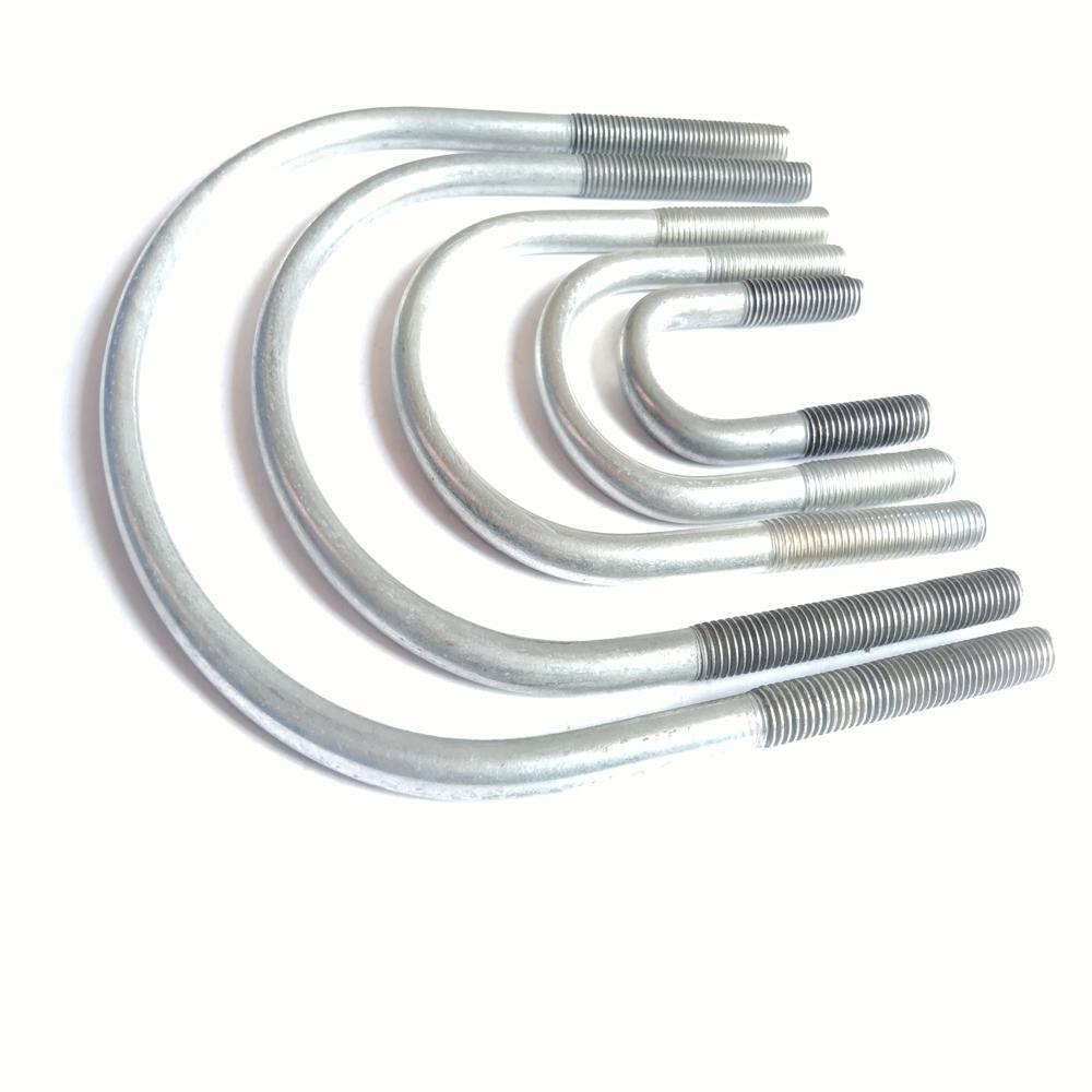 Industrial U Bolt Set - Color: Silver