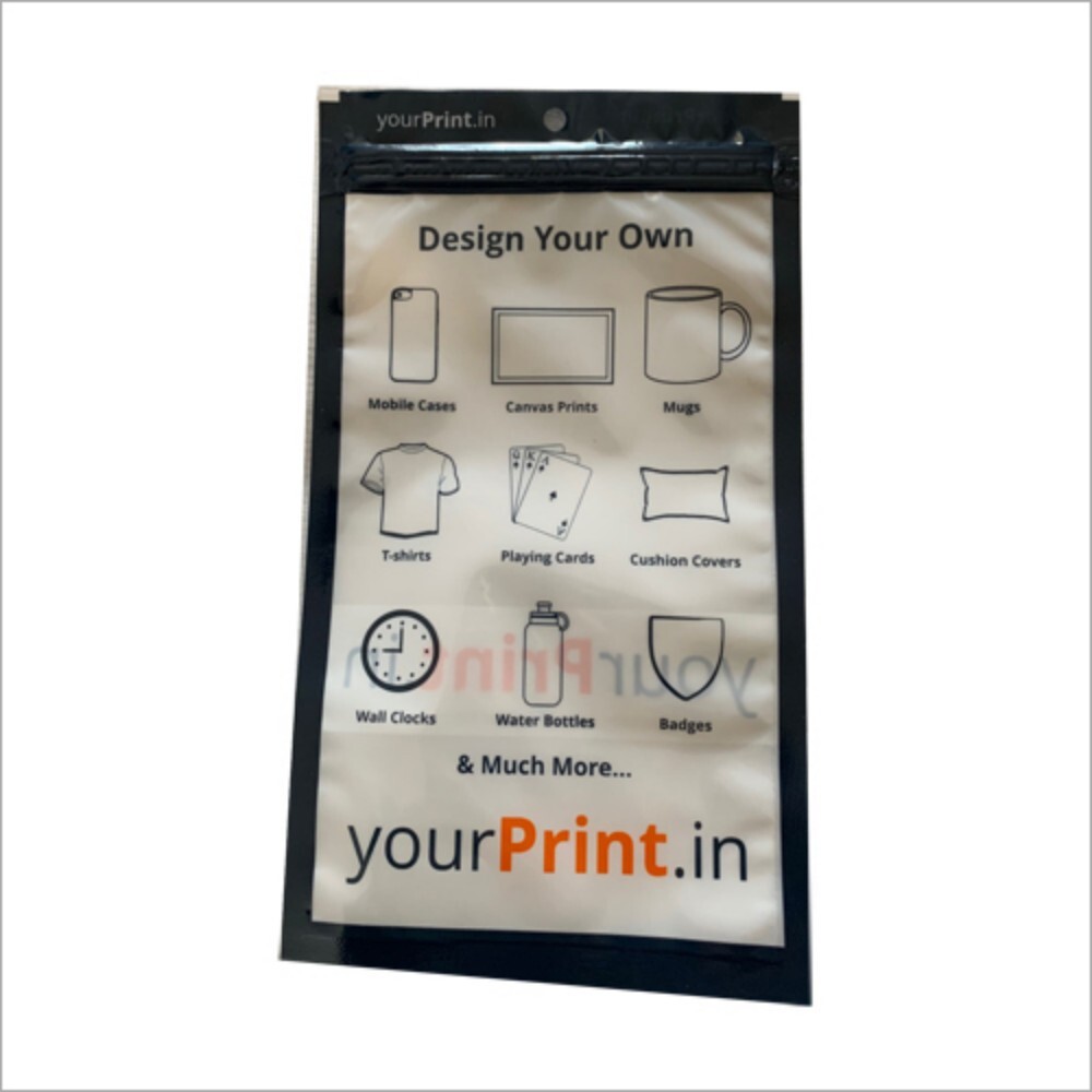 Printed Zipper Bag - Color: Multicolor