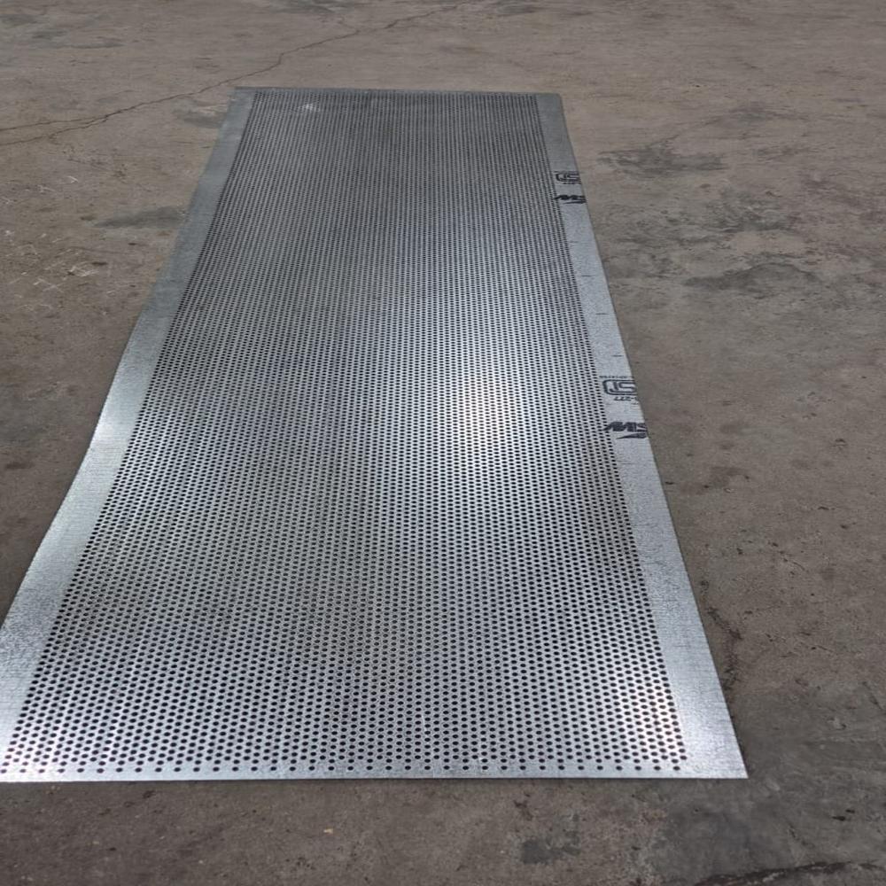 Perforated Mild Steel Sheets - Color: Black