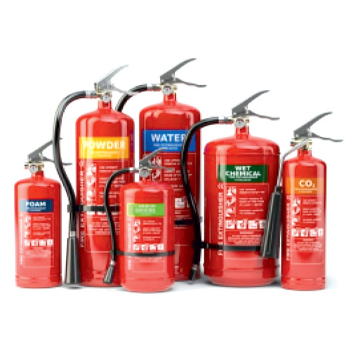 Fire Extinguisher - Metal Variable Weight Red Color | High PSI Pressure Cylindrical Shape High Quality Warranty Included
