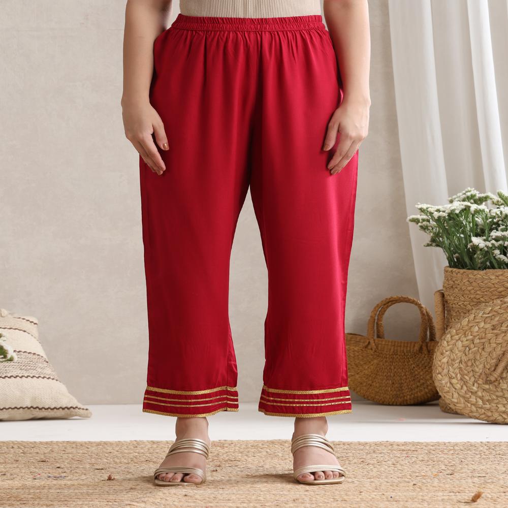 Floral Printed Notch Neck Anarkali Kurta With Palazzos & Dupatta