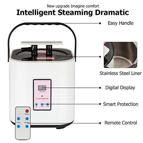 Portable Sauna Steam Bath Cap & Leg 3 Layer - Color: White