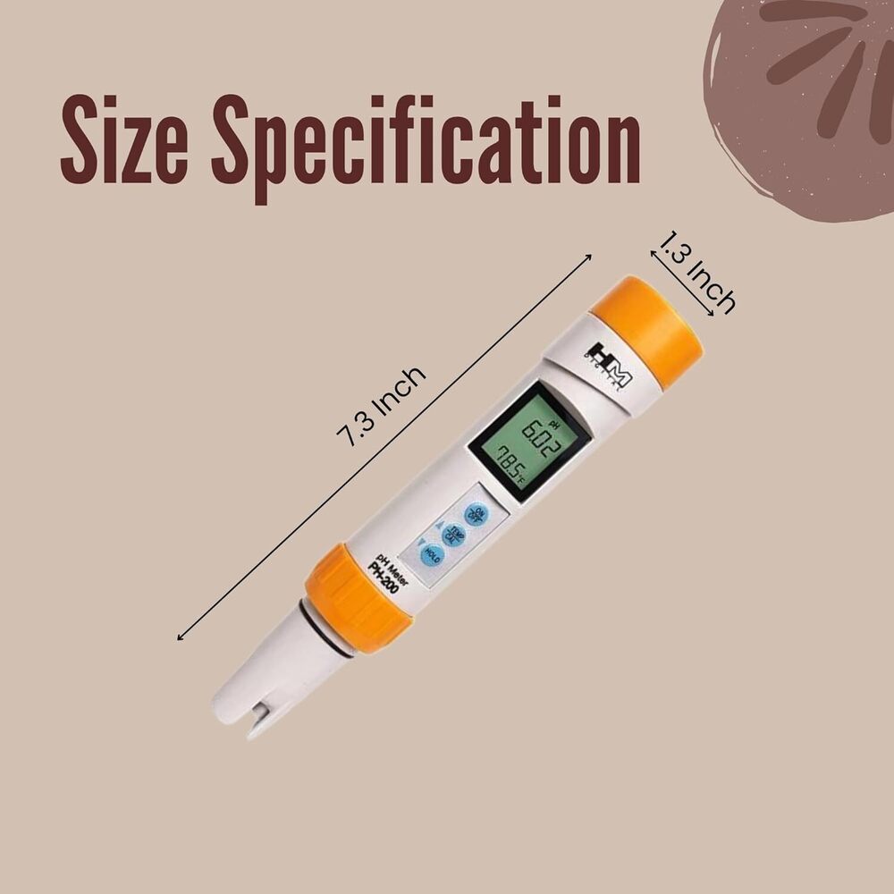 HM Digital (PH-200) Waterproof Professional Series pH/Temp Meter