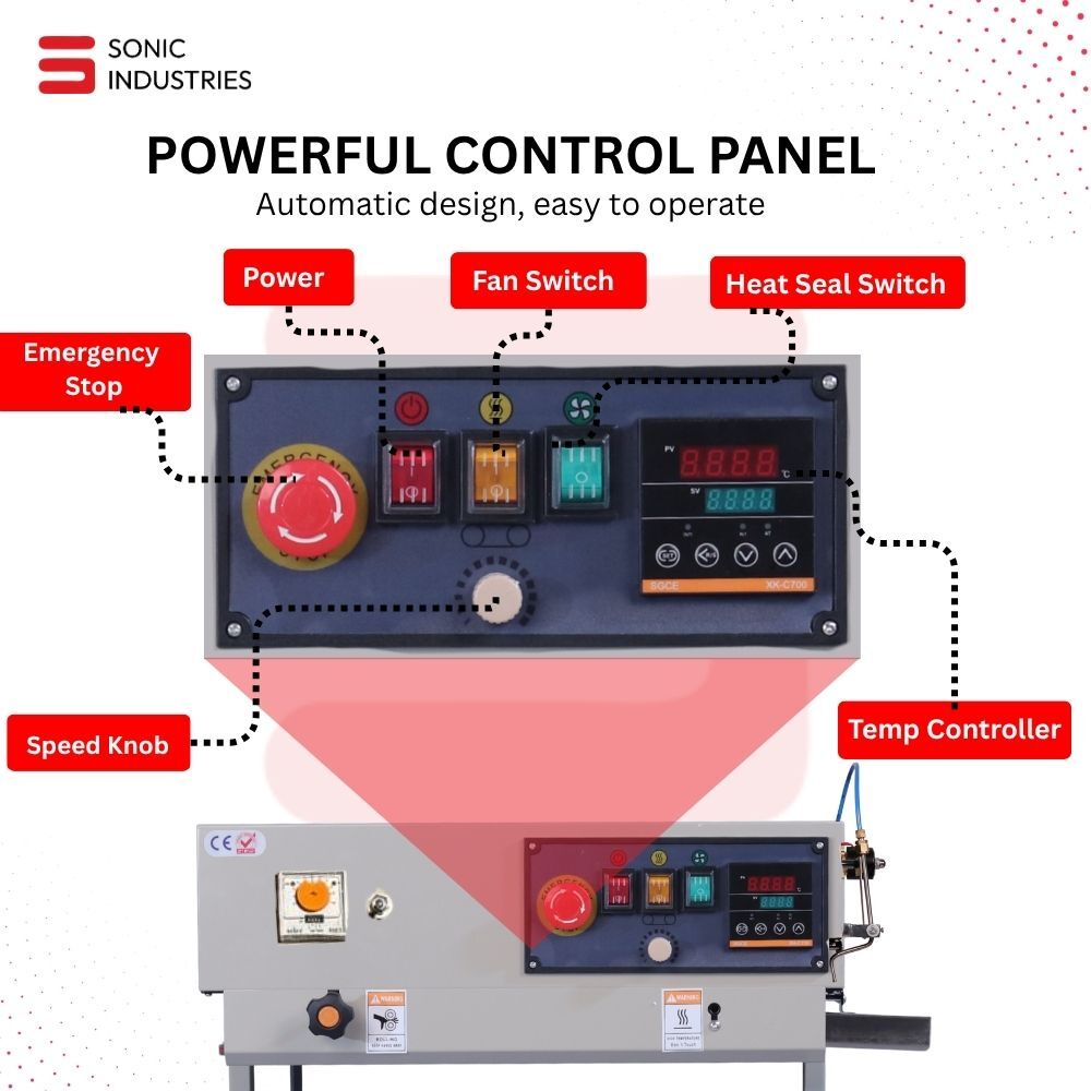 Vertical Band Sealer with nitrogen flushing Mild steel body 3kg top model