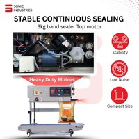 Vertical Band Sealer with nitrogen flushing Mild steel body 3kg top model
