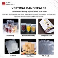 Vertical Band Sealer with nitrogen flushing Mild steel body 3kg top model