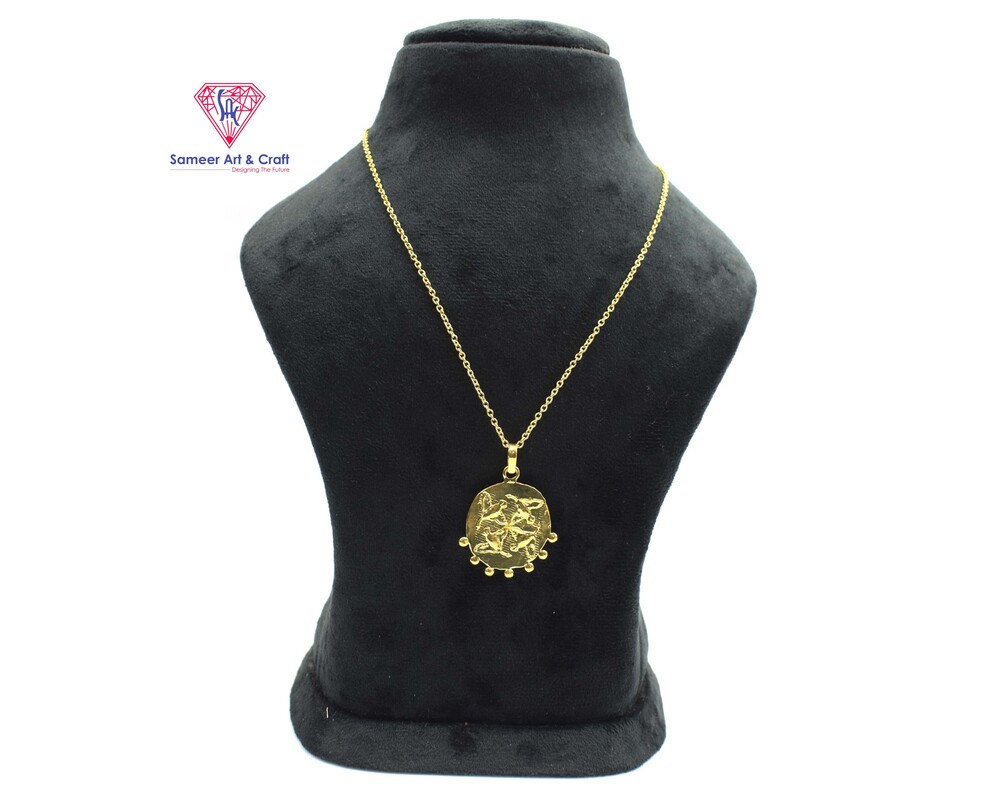 Brass With 18k Gold Plated Charms Pendant Weight 5.50 Gram Per Piece