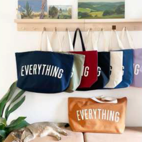 Duoble Pocket Tote Bag - Color: Mulicolour