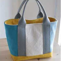 Havy Canvas Hand Bag - Color: Mulicolour