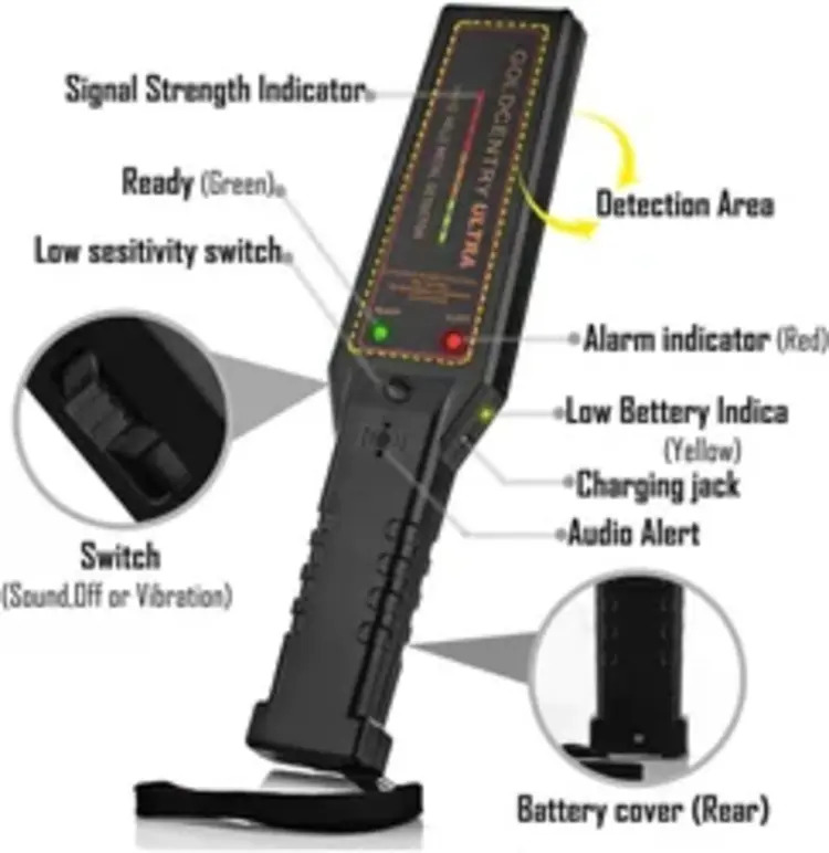 HAND NEEDLE DETECTOR - ULTRA GOLD CENTRY