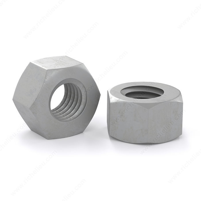 Galvanized Nut - Color: White- Mat Finish