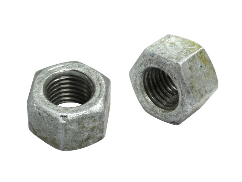 Galvanized Nut - Color: White- Mat Finish