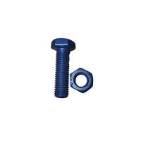 Ptfe Coating Nut And Bolt - Color: Black