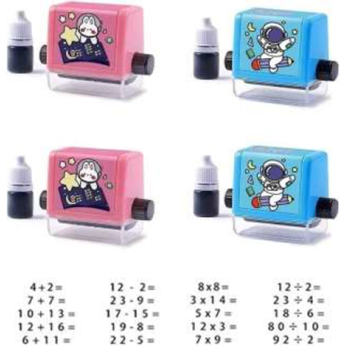 Math Roller Stamp - Color: Multicolor