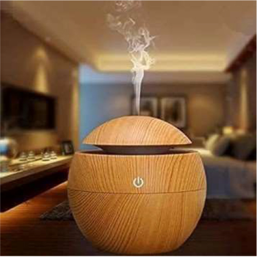 Wooden Humidi Fire Lamp