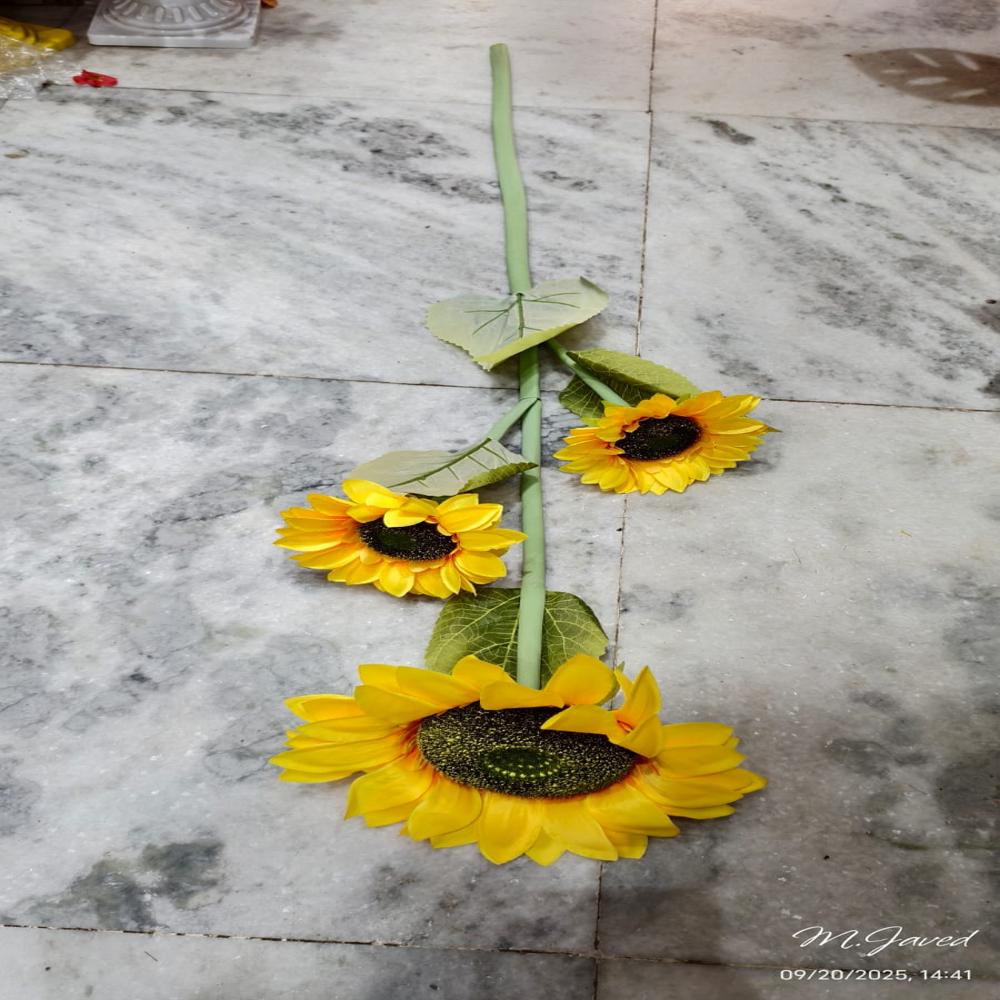 Artificial Sunflower Stick - Color: Yellow