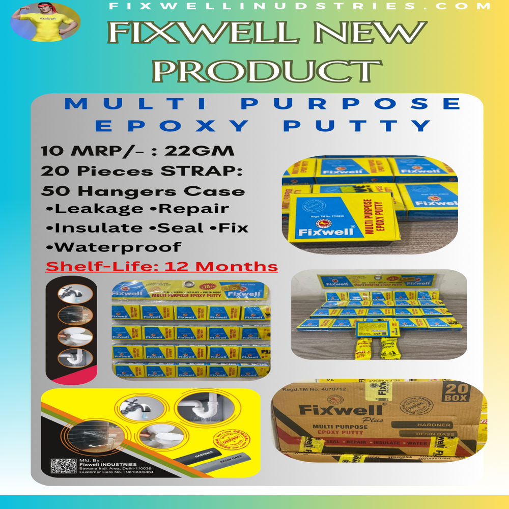 Fixwell Muti Purpose Epoxy Putty - Color: Multiple