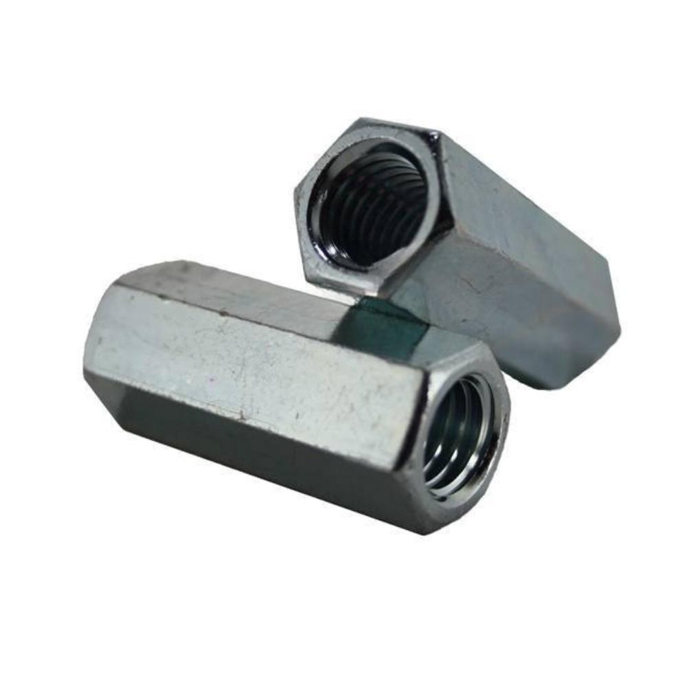Hex Coupling Nut - Color: White Zin Plated