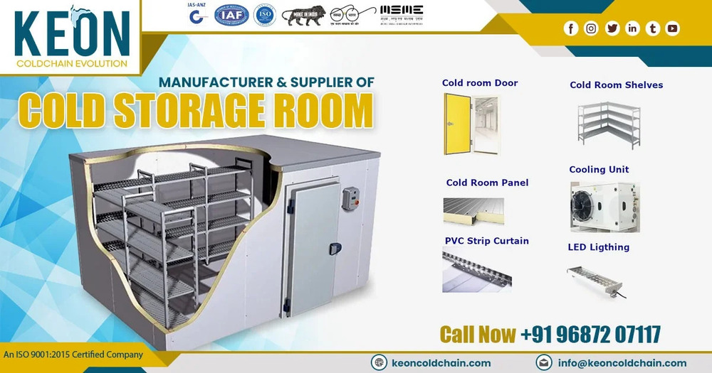 1 Mt 5000 Mt Industrial Cold Storage Room - Capacity: 4 Ton