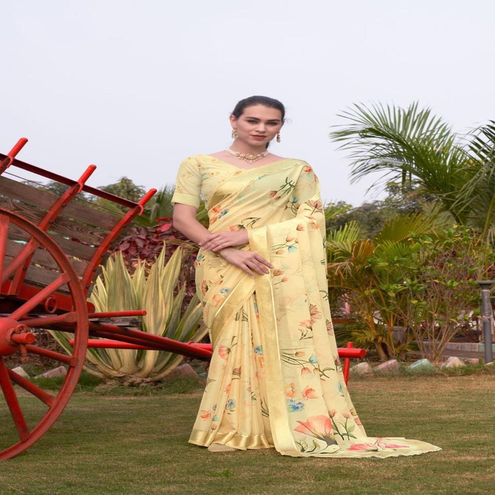 pure viscose satin border saree