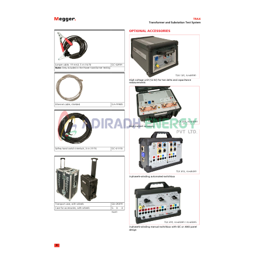 Multifunction Transformer And Substation Test System - Features: Good Quality