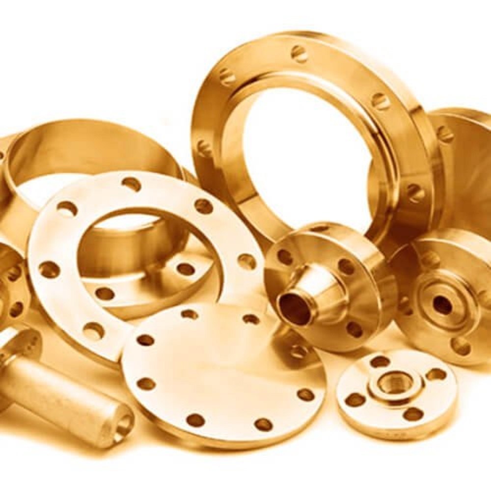 Copper Nickel 70-30 Flanges - Color: Golden