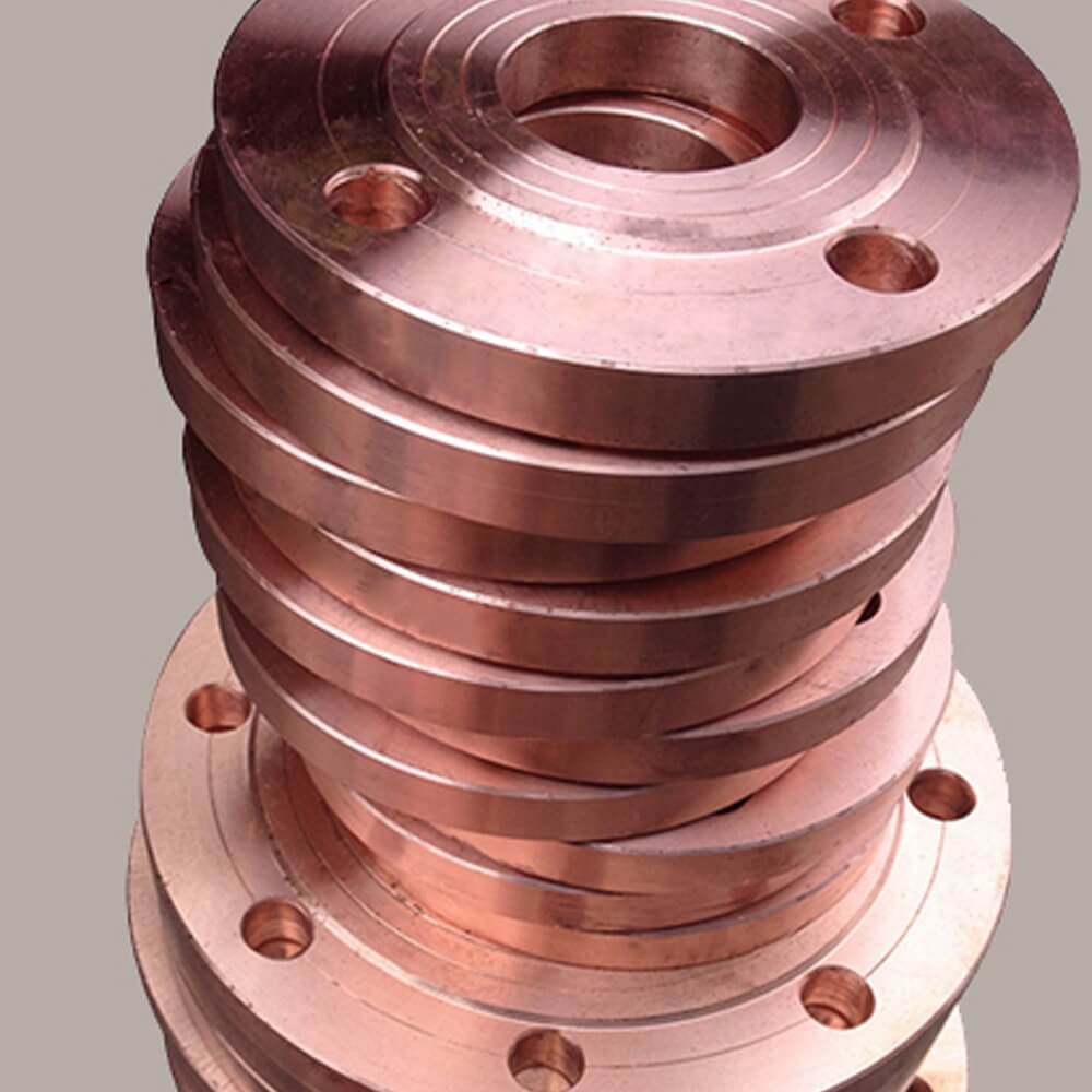 Copper Nickel 70-30 Flanges - Color: Golden