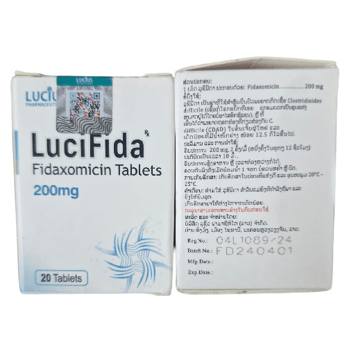 200 Mgg Fidaxomicin Tablets - Recommended For: Adult
