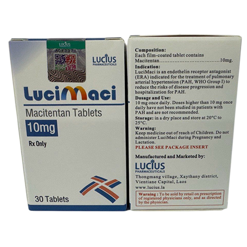10 Mg Macitentan Tablets - Recommended For: Adult
