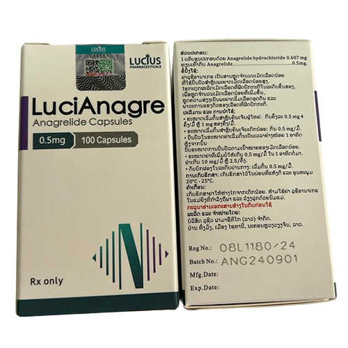 0.5 Mg Anagrelide Capsules - Recommended For: Adult