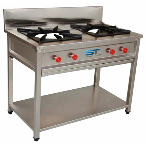 Commercial Gas Range - Color: Silver
