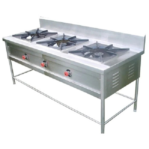 Stand Type Three Gas Stove - Features: High Quality