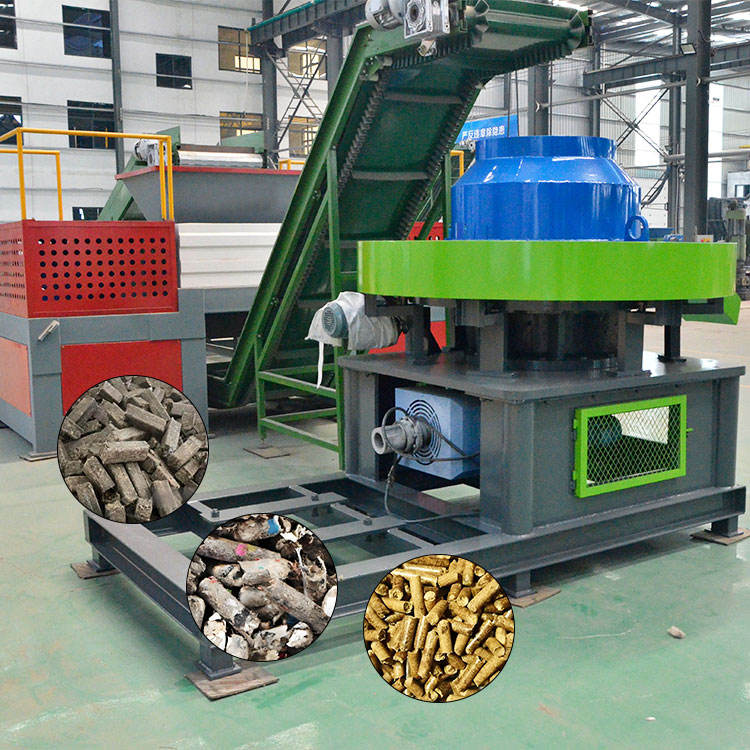 Industrial Solid Waste Derived Fuel Rod Production Equipment Combustible Waste Crushing Pressing Production Line - Output: 8 Ton/Hr