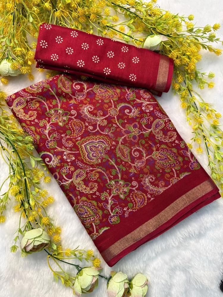 Soft Mul Mul Cotton Silk Saree