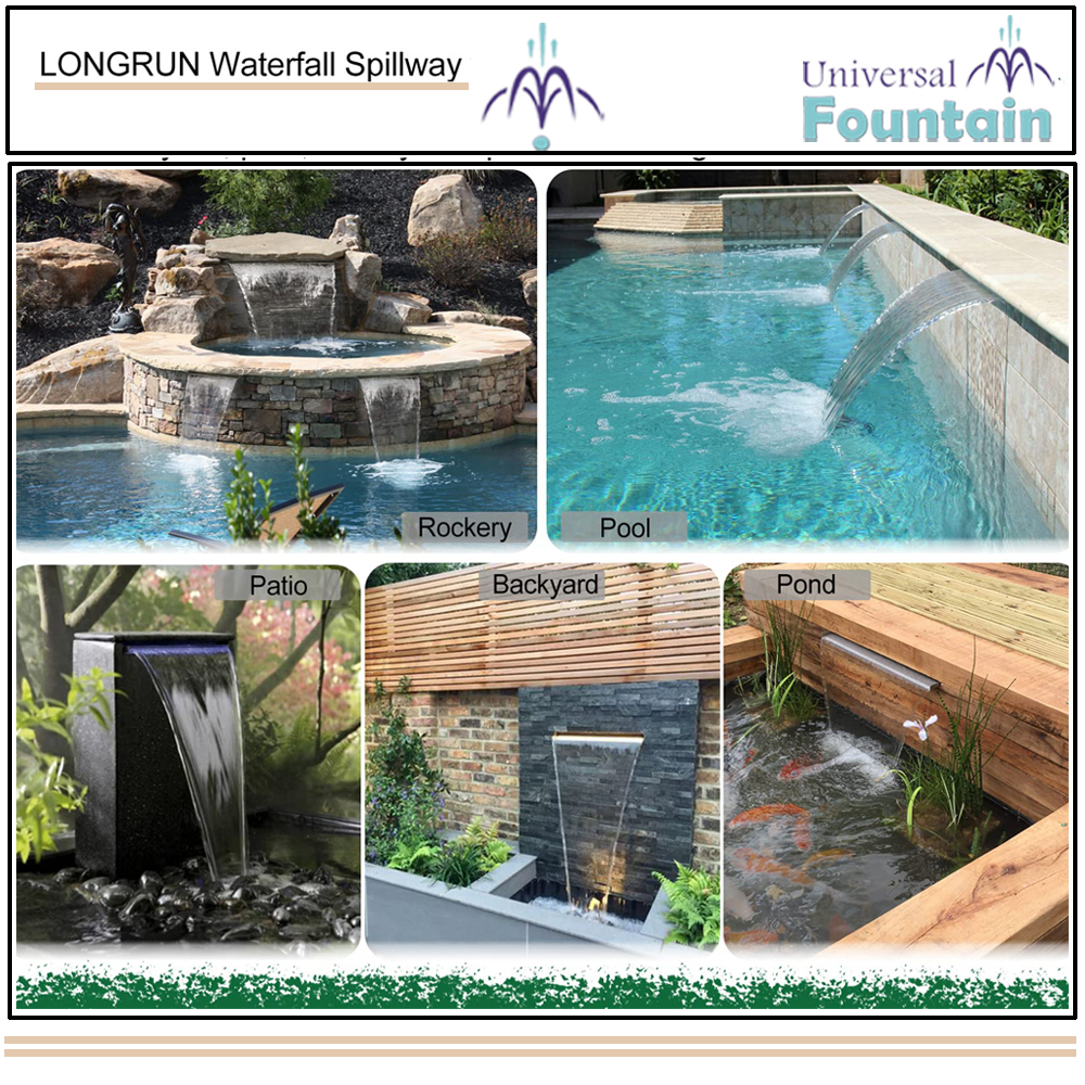 Sheet Waterfall Spillway Blade Nozzle