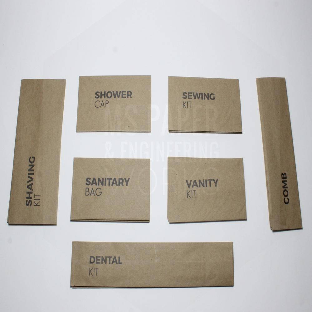 Hotel Guest Amenities Printed Paper Pouch