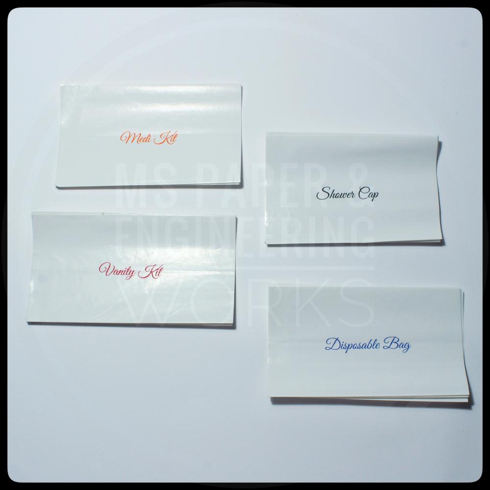 Hotel Guest Amenities Printed Paper Pouch