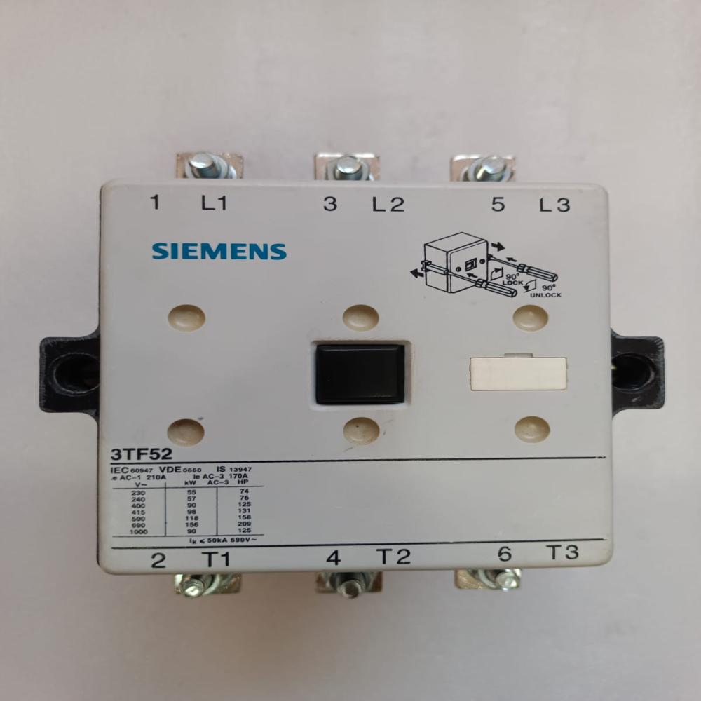 Siemens 3tf52 Contactor - Phase: 3