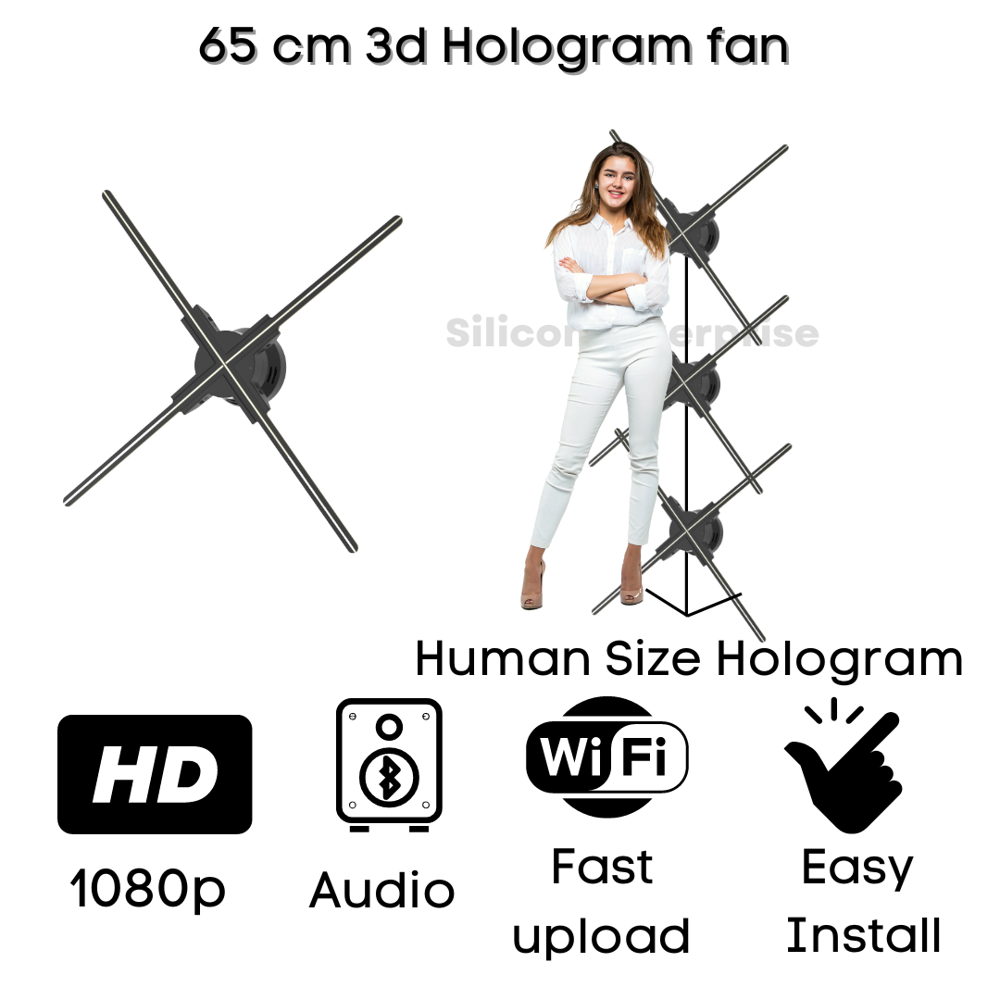 65cm 3D Hologram Wall