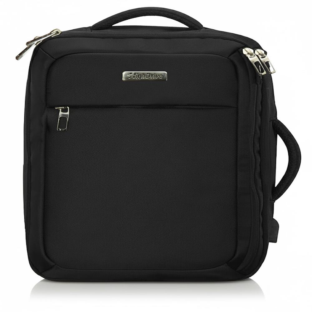 Hd08 Polyester Business Backpack - Color: Black