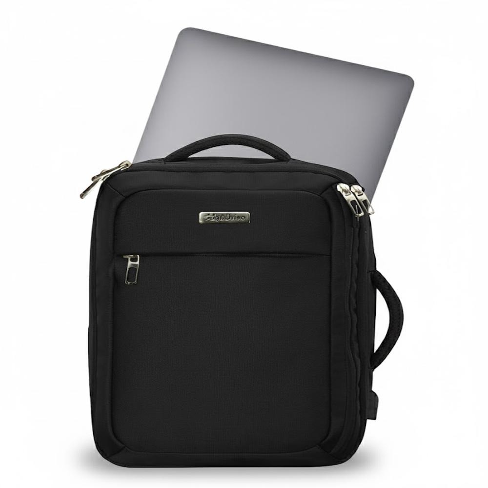 Hd08 Polyester Business Backpack - Color: Black