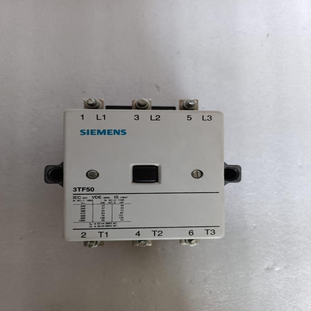 Siemens 3tf 50 Contactor Siemens 3tf 50 Power Contactor 110amp 22ovac