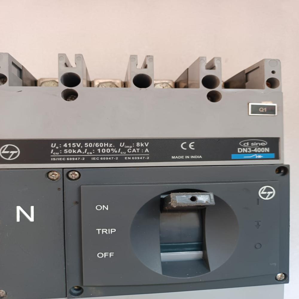 L&T Dn3-400N 400Amp 4Pole Mccb Molded Case Circuit Breaker 400A - Frequency: 50/60 Hertz (Hz)